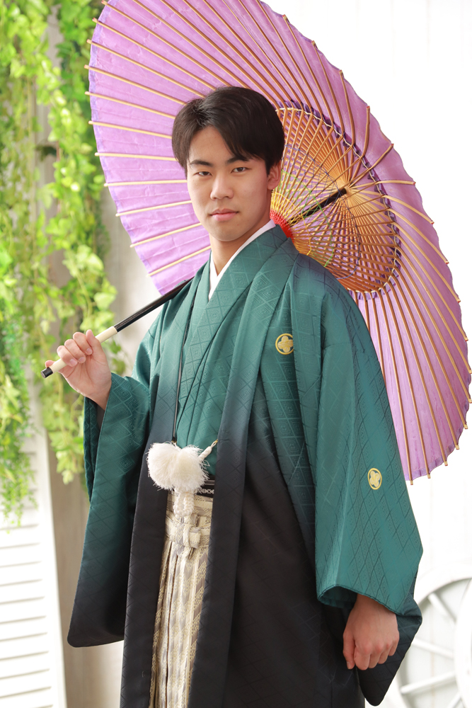 成人男性袴撮影