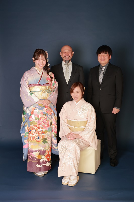 振袖家族写真